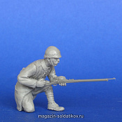Сборная фигура из смолы Французский солдат. Первая Мировая Война 1/35 MasterClub - фото