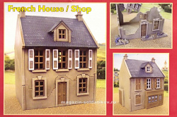Сборная модель из пластика French house/shop 1:72, Valiant Miniatures