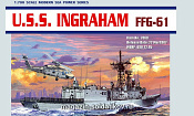 Сборная модель из пластика Д Корабль U.S.S. INGRAHAM FFG-61 (1/700) Dragon - фото