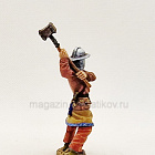Миниатюра из олова Германский рыцарь XII-XIII вв., 54 мм, Студия Большой полк
