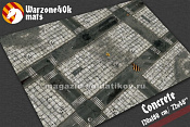 Concrete, игровое покрытие 183x122 см, Warzone40K - фото