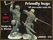 Сборная миниатюра из смолы Friendly hugs 90 мм, Legion Miniatures - фото