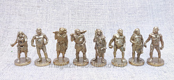 Фигурки из бронзы Первобытные люди (8 шт) 35 мм, Unica