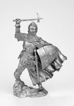 Миниатюра из олова Тевтонский рыцарь, начало XV века, 54 мм, Солдатики Публия