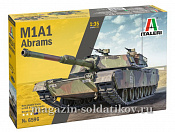 Сборная модель из пластика M1A1 ABRAMS (1/35) Italeri - фото