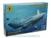 Сборная модель из пластика Немецкая подводная лодка, IIB, 1:144 Моделист - фото