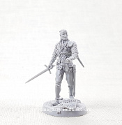 Сборная миниатюра из смолы Ведьмак Весемир, 40 мм, Золотой дуб - фото