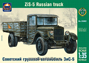 Сборная модель из пластика Советский грузовой автомобиль ЗиС-5 (1/35) АРК моделc - фото