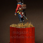 Сборная фигура из смолы SM 5416 Корнет карабинерной роты 15-ого полка лёгкой пехоты. Франция 1812 г, 54 мм, SOGA miniatures