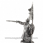 Миниатюра из олова Рыцарь - крестоносец XII-XIII вв 54 мм, Runecraft Солдатики Публия