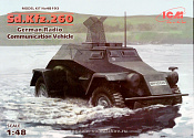 Сборная модель из пластика Sd.Kfs.260, немецкий бронеавтомобиль радиосвязи IIМВ (1/48) ICM - фото