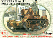 Сборная модель из пластика Танк Vickers E/A, 1:35, Mirage Hobby - фото
