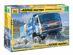Сборная модель из пластика Автомобиль KAMAZ-43509 KAMAZ-мастер 1/72 Звезда