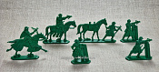 Солдатики из пластика Тевтонский орден. Арбалетчики, 54 мм (6 шт, пластик, зелёный) Воины и битвы - фото