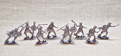 Фигурки из бронзы Римский легион. Велиты (8 шт, пластик, серебряный), Воины и битвы - фото
