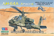 Сборная модель из пластика Вертолет AH-64A (1/72) Hobbyboss - фото