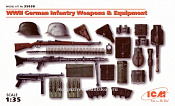 Сборная модель из пластика Оружие и снаряжение Немецкой пехоты ІІ МВ 1:35, ICM - фото