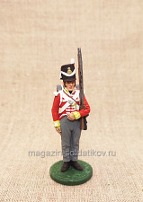 Пехотинец 44-го полка. Британия, 1815 г.,54мм - фото