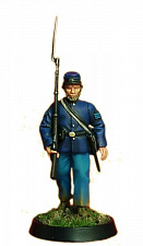 Сборная миниатюра из металла Федеральная пехота. Сержант (40 мм) Драбант - фото
