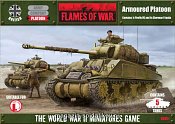Сборная модель из пластика Sherman Armoured Platoon [Sherman Vx4, FireflyVx1] (15мм ) Flames of War - фото