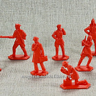 Солдатики из пластика ЧК УГРО 54 мм (12 шт., 54 мм, красный) Воины и битвы