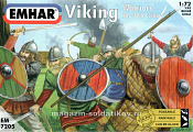 Солдатики из пластика EM 7205 Viking Warriors, 1:72, Emhar - фото