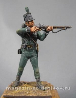 Сборная миниатюра из металла Британский стрелок 95-го полка 54 мм, Chronos miniatures