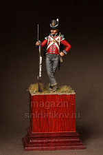 Сборная фигура из смолы SM 5415 Рядовой роты центра 1-го полка Пешей Гвардии. Великобритания 1810-15, 54 мм, SOGA miniatures - фото