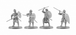 Фигурки из смолы Арабская пехота №1, 4 фигуры, 28 мм, V&V miniatures