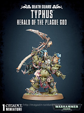 Сборные фигуры из пластика 43-53 Death Guard Typhus Herald Of The Plague God - фото