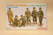 Сборные фигуры из пластика 6271 К Солдаты ADVANCE TO THE RHINE (U.S. 1st ARMY AT REMAGEN 1945) (1/35) Dragon - фото