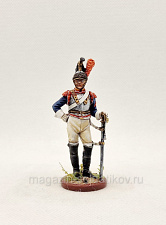 Рядовой кирасирского полка, 1812 год., 54 мм, Студия Большой полк - фото