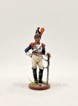 Рядовой кирасирского полка, 1812 год., 54 мм, Студия Большой полк