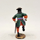 Миниатюра из олова Офицер Преображенского полка, Северная война., 54 мм, Студия Большой полк