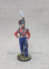 Миниатюра из олова Командир Лейб-гвардии казачего пока граф Орлов-Денисов, 54 мм, Студия Большой полк - фото