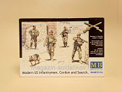 Сборные фигуры из пластика MB 35154 Современные американские пехотинцы (1/35) Master Box - фото